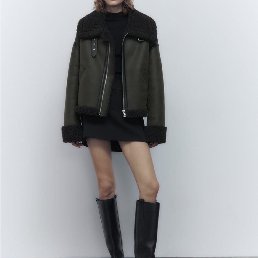 NWT Zara Aviator Jacket